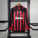 Camisa Home Milan Manga Longa - Versão Retrô