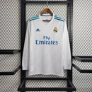 Camisa Home Real Madrid Manga Longa - Versão Retrô