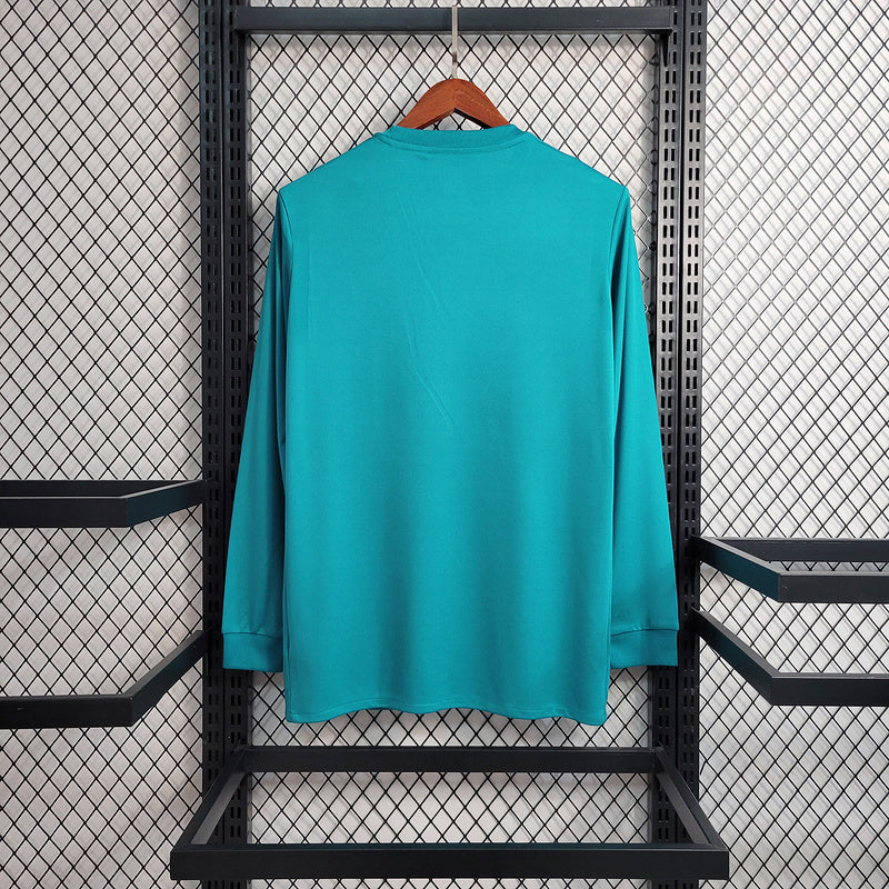 Camisa Away Real Madrid Manga Longa - Versão Retrô