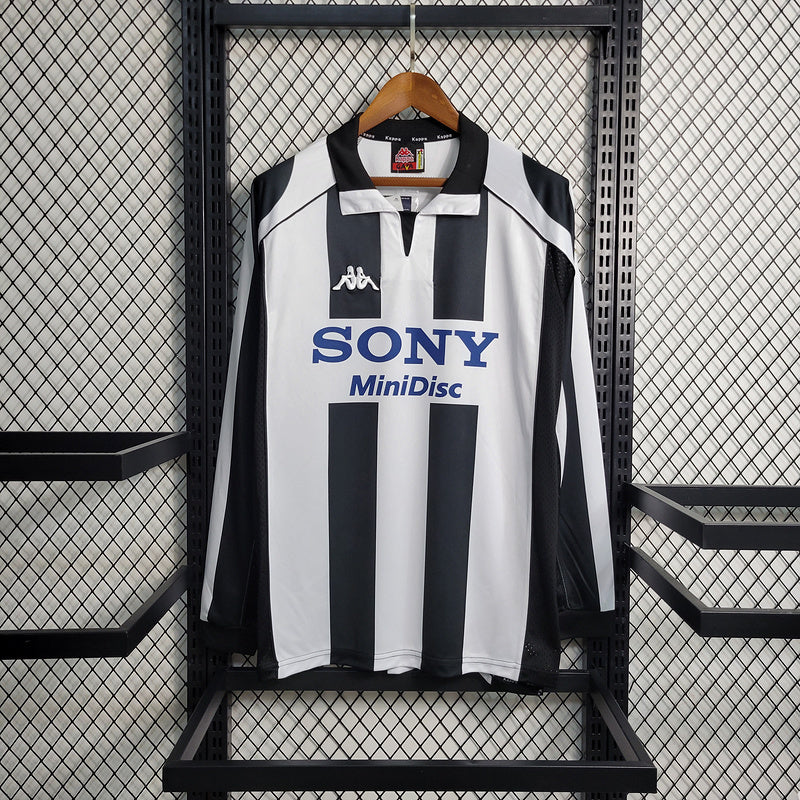 Camisa Home Juventus Manga Longa - Versão Retrô