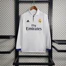 Camisa Home Real Madrid Manga Longa - Versão Retrô