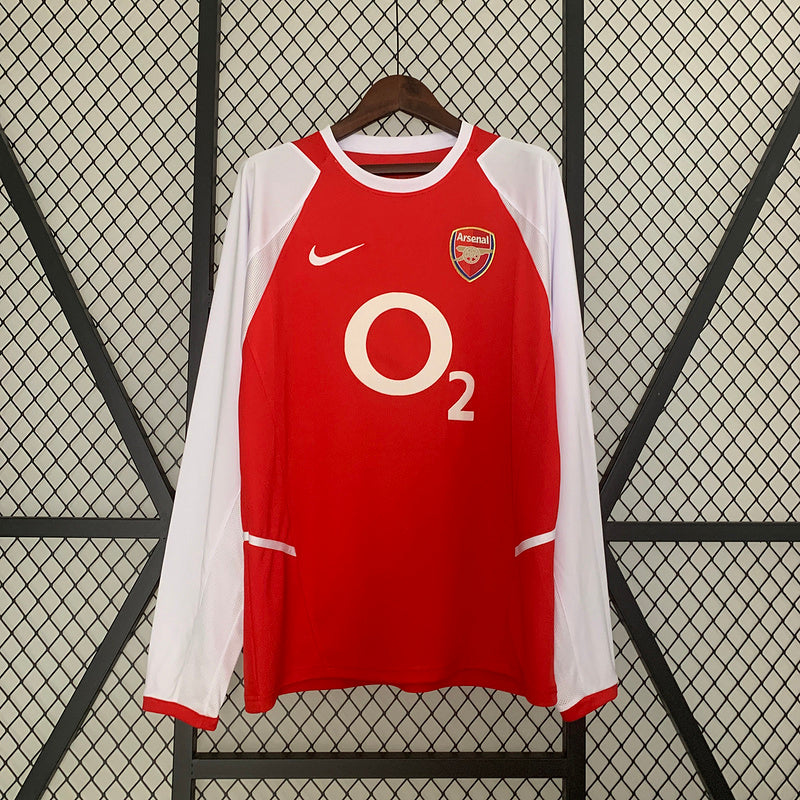 Camisa Home Arsenal Manga Longa - Versão Retrô