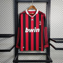 Camisa Home Milan Manga Longa - Versão Retrô
