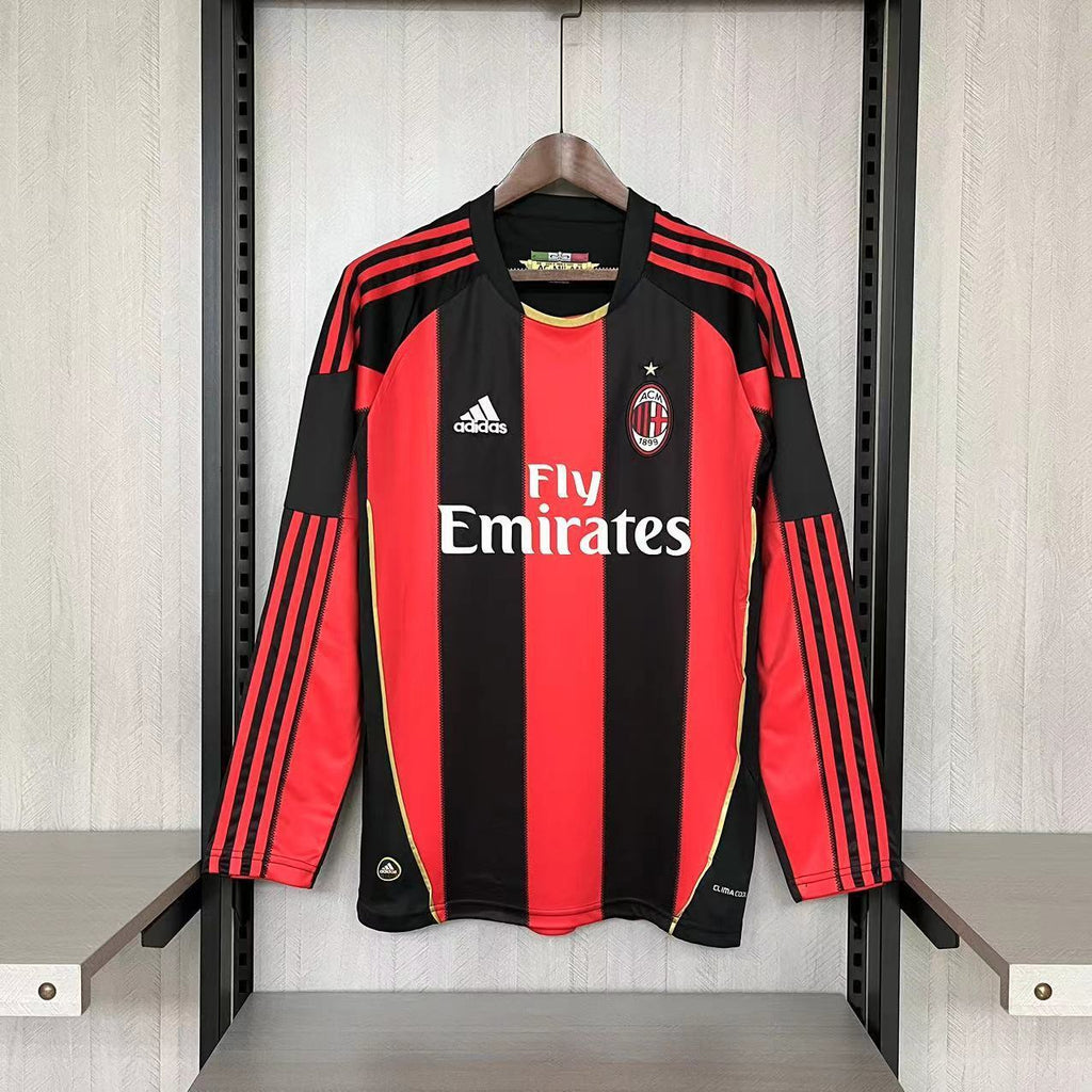 Camisa Home Milan Manga Longa - Versão Retrô
