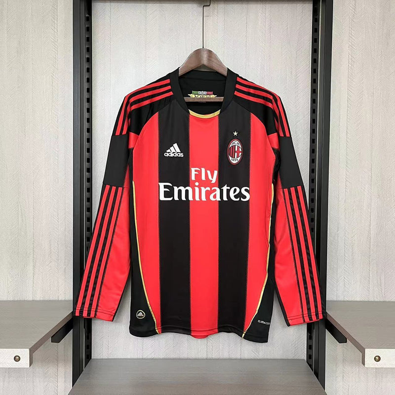 Camisa Home Milan Manga Longa - Versão Retrô