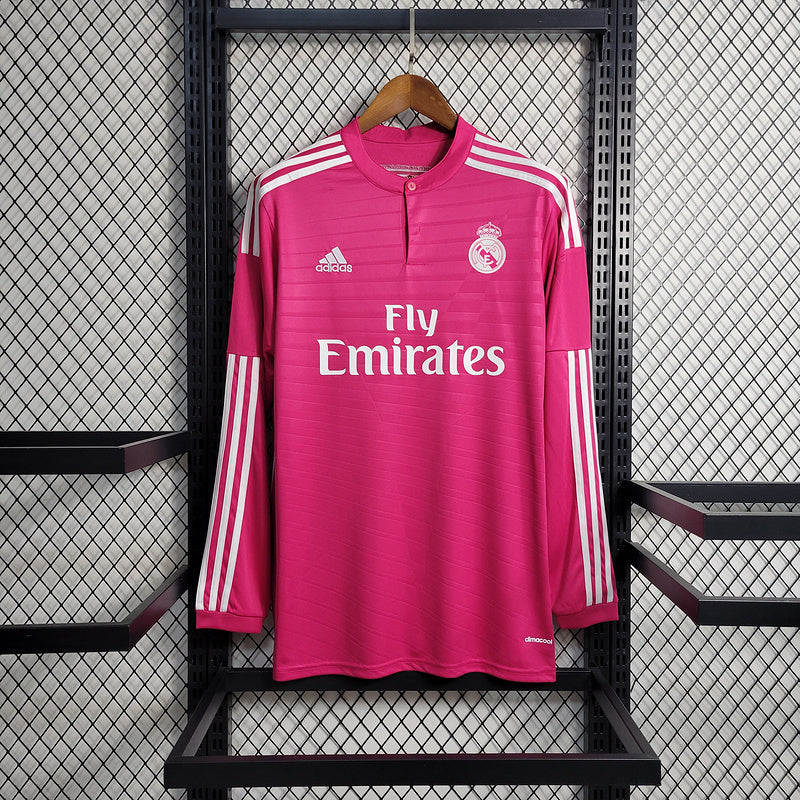 Camisa Away Real Madrid Manga Longa - Versão Retrô
